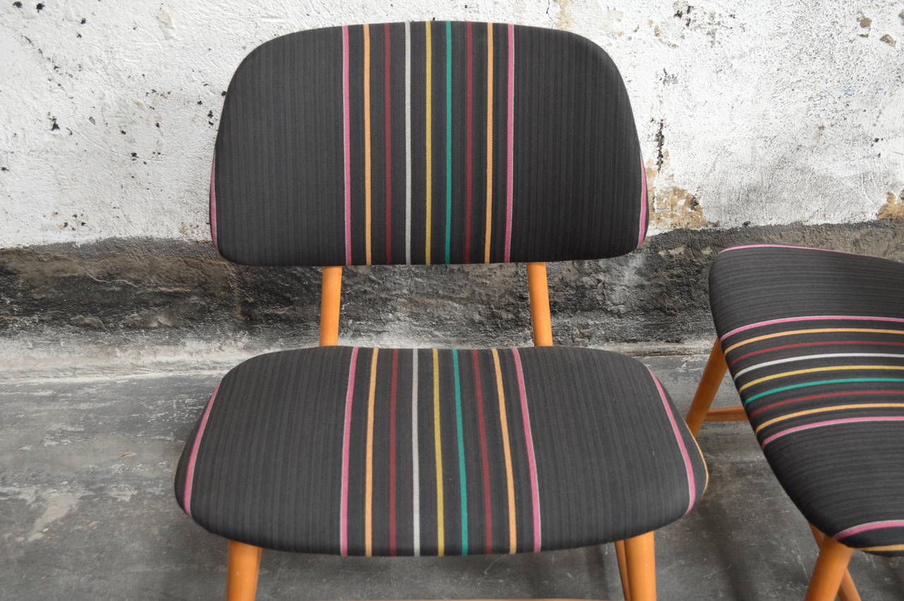 Mid-20th Century Pair of Mid-Century TV Chairs by Alf Svensson for Ljungs Industrier AB