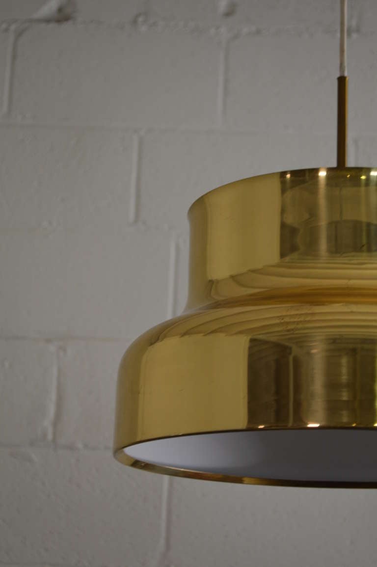 Swedish Brass Bumling Pendant by Anders Pherson for Atelje Lyktan In Excellent Condition In Atlanta, GA