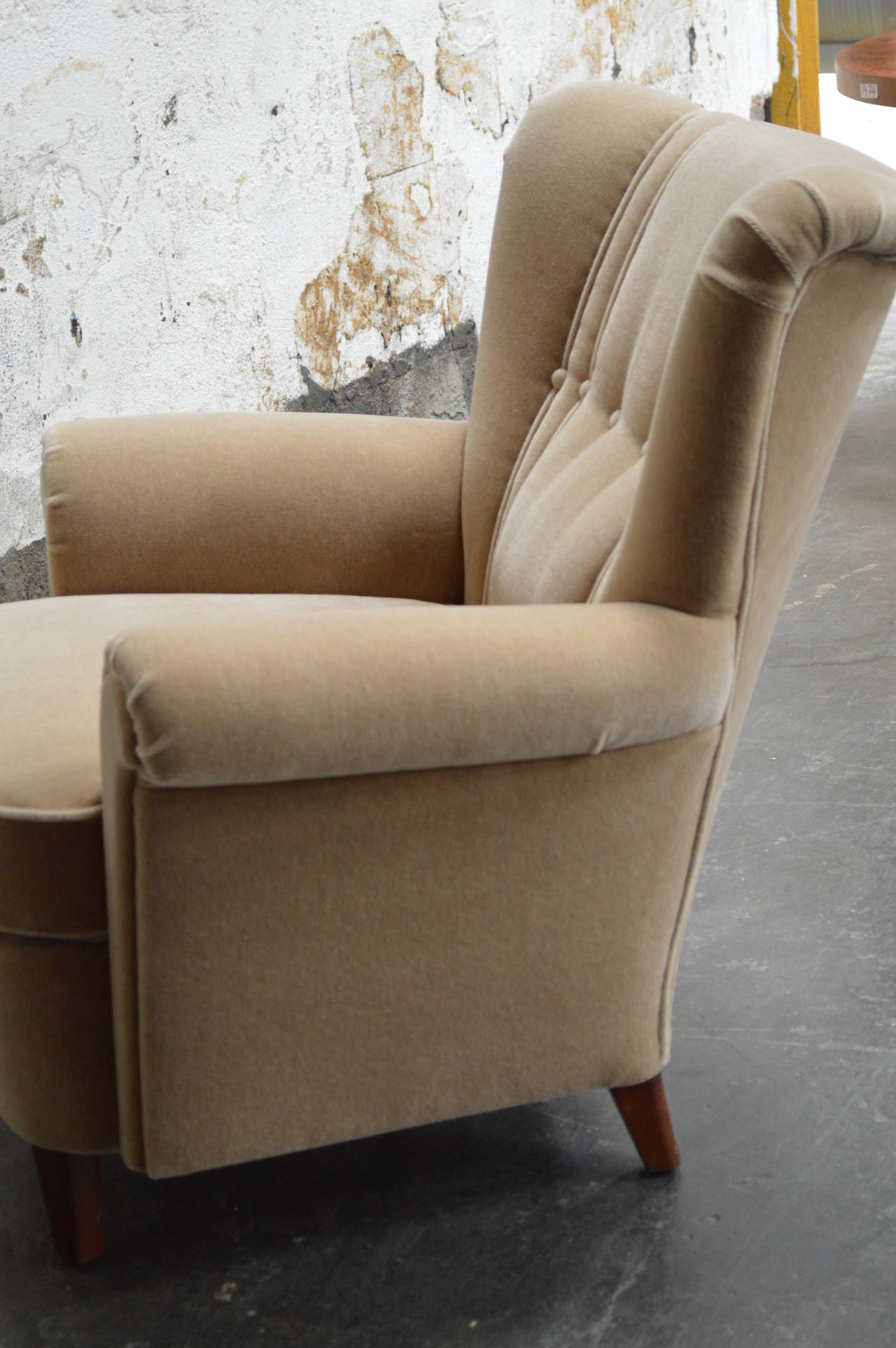 Swedish Art Deco Moderne Mohair Club Chair 2