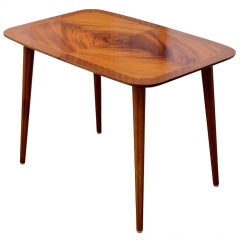 Swedish Mid-Century Intarsia Side or End Table