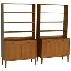 Rare Pair of Swedish Mid-Century Modern Storage Bookcases 6