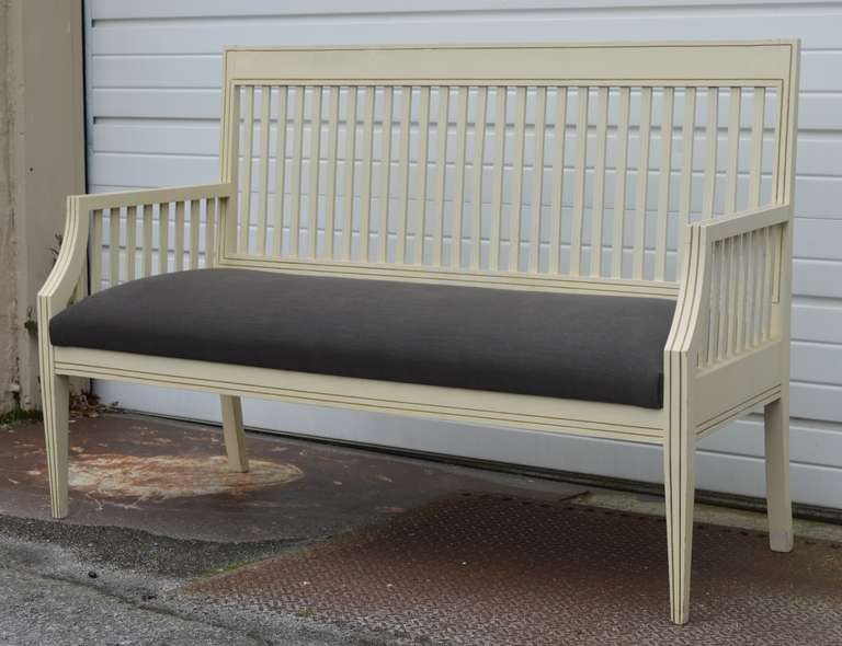 Swedish Gustavian Style Bench Settee