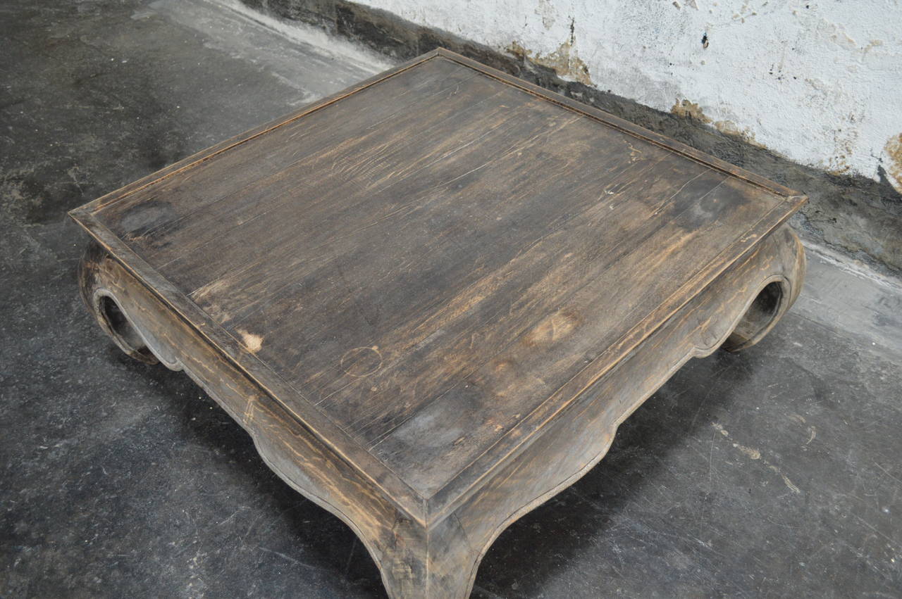 square antique coffee table