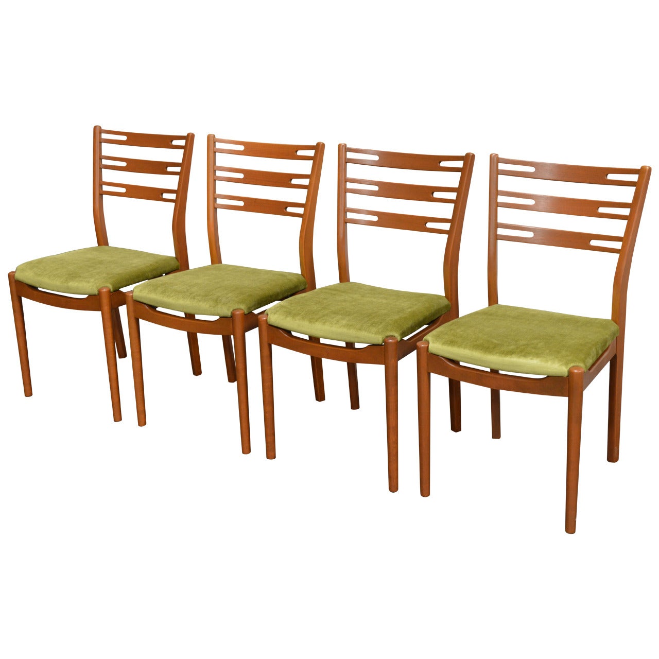 Set of Four Swedish Mid-Century Modern Teak Dining Chairs