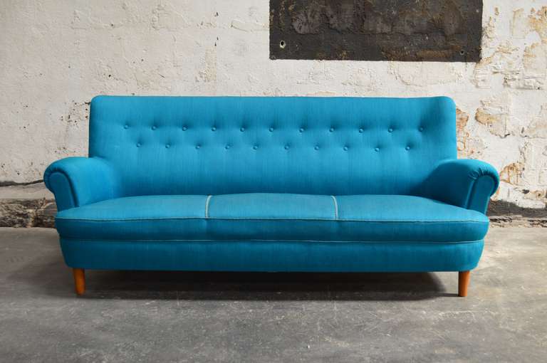 Mid-Century Swedish Carl Malmsten Hemmakvall Sofa