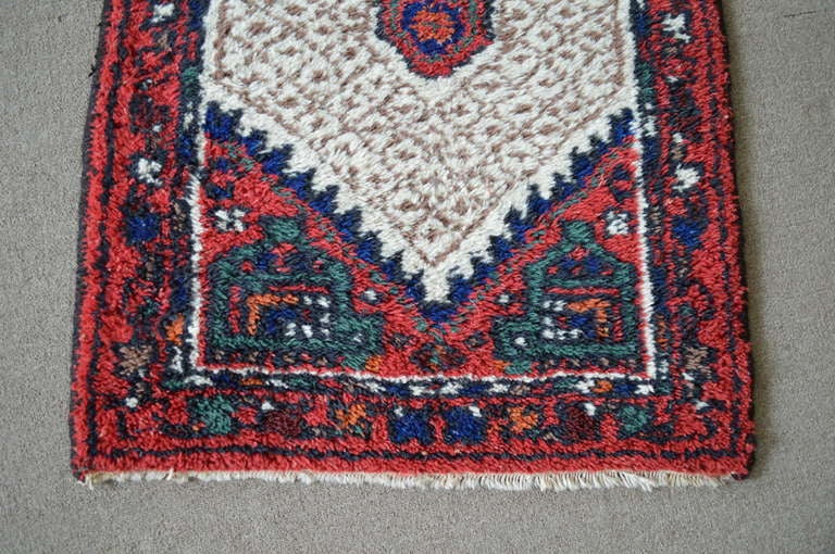 Bohemian Semi-Antique Persian Kirman Rug For Sale