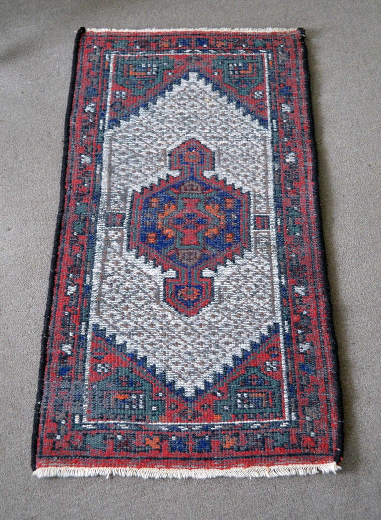 Mid-20th Century Semi-Antique Persian Kirman Rug For Sale