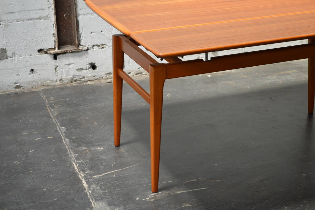 Mid-20th Century Swedish Mid-Century Expandable Adjustable Height Coffee Table