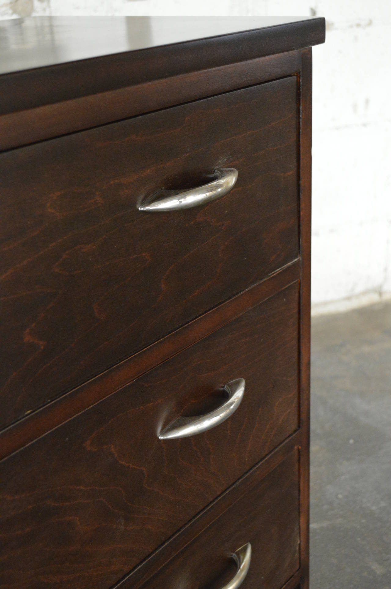 Mid-Century Modern Swedish Modern Mid-Century Chest of Drawers of Birch For Sale