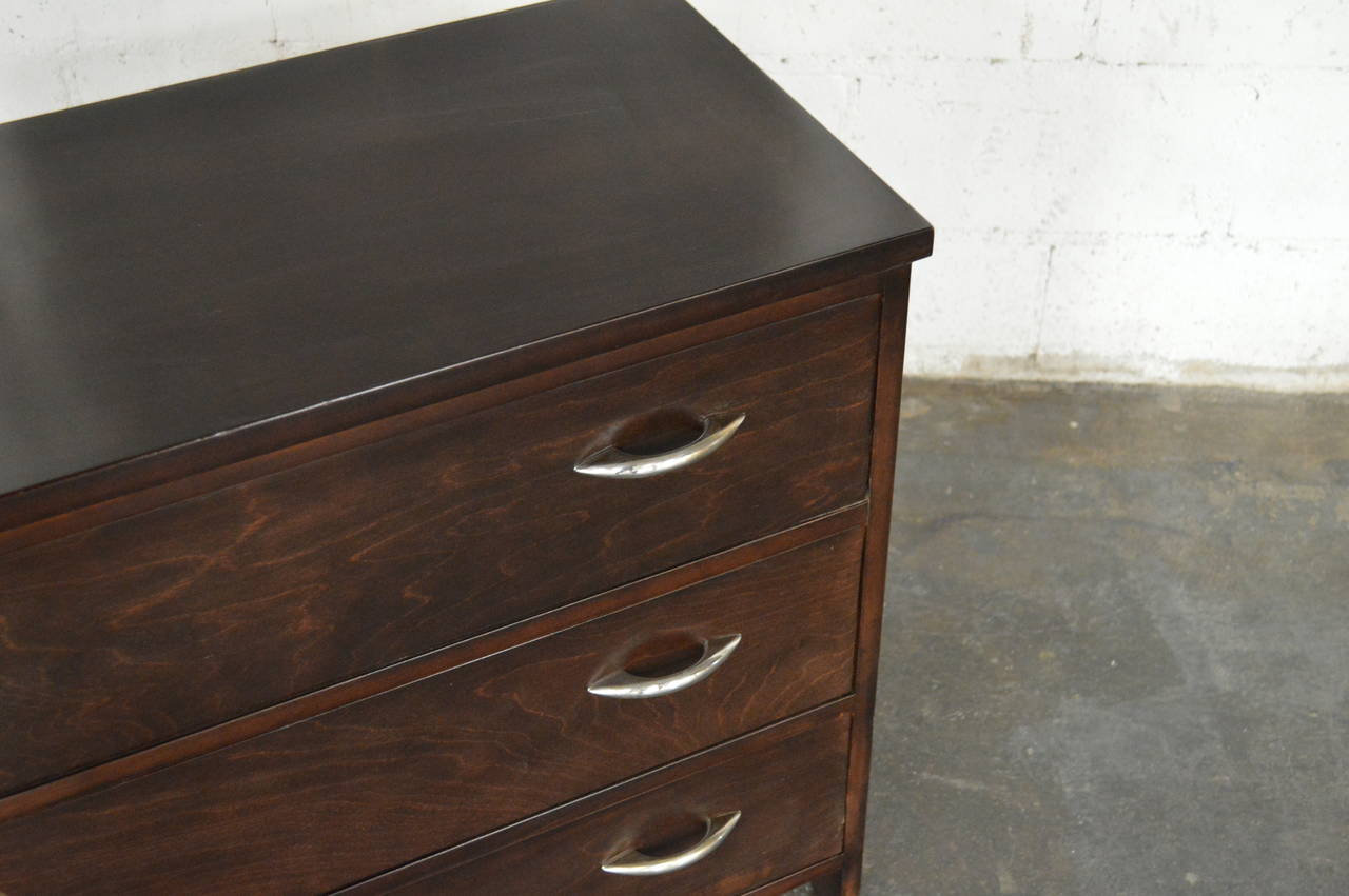 Swedish Modern Mid-Century Chest of Drawers of Birch In Good Condition For Sale In Atlanta, GA