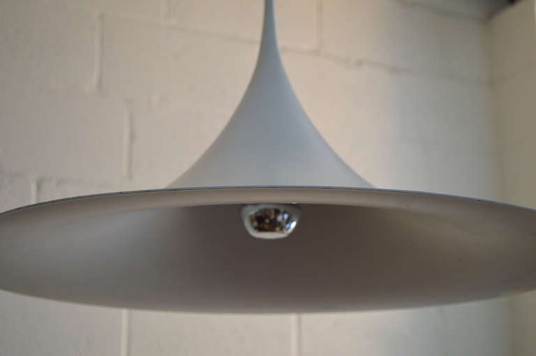 Largest Danish Semi Pendant Light by Bonderup and Thorup for Fog & Mørup In Good Condition In Atlanta, GA