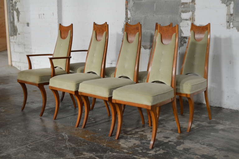 Rare Italian Sabre Leg Dining Set with Eight Dining Chairs 3