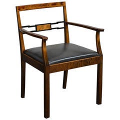 Swedish Art Deco Side Accent Armchair