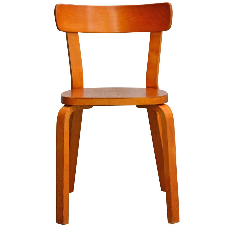 Alvar Aalto Model 69 Bentwood Side Chair for Artek