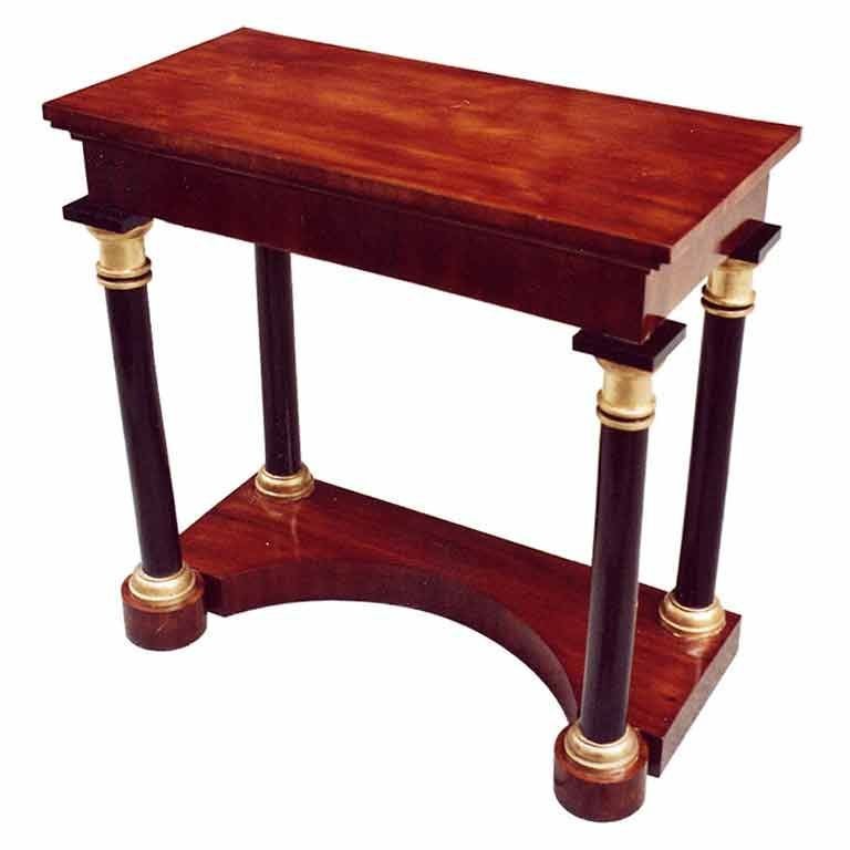 Small Architecturally Designed Biedermeier Console Table