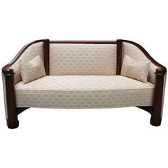 Biedermeier Barrel-Back Sofa