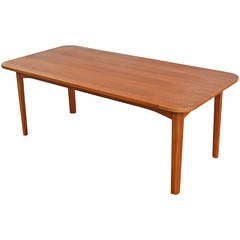 Swedish Modern Teak Coffee Table by Carl Malmsten 4