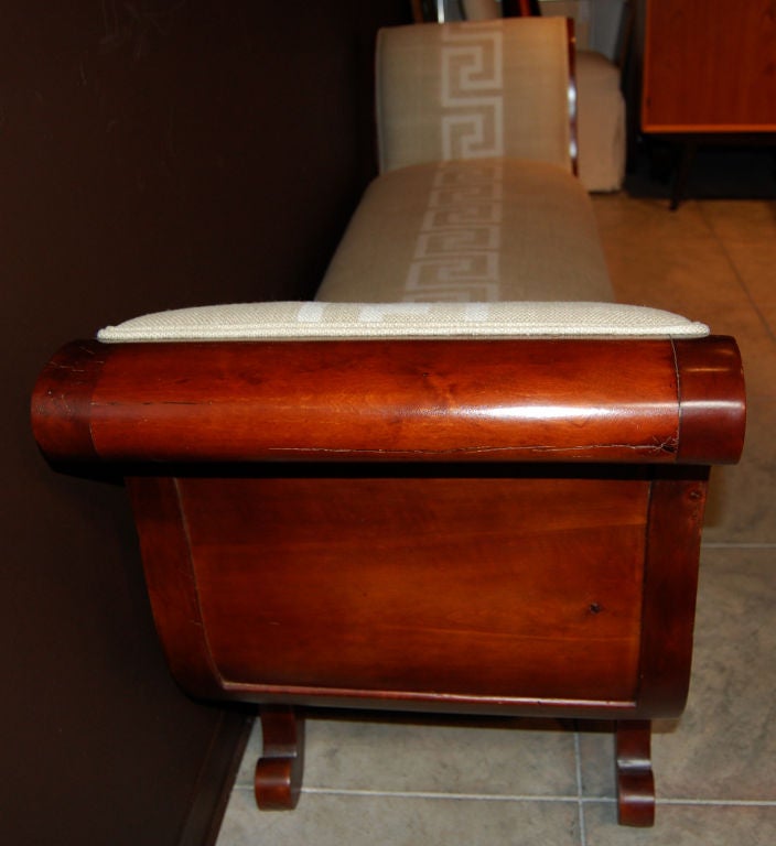 Antique Swedish Biedermeier Greek Key Recamier Sofa Settee 1