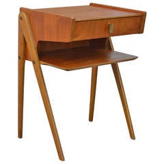 Vintage Swedish Mid-Century Teak End Table or Nightstand