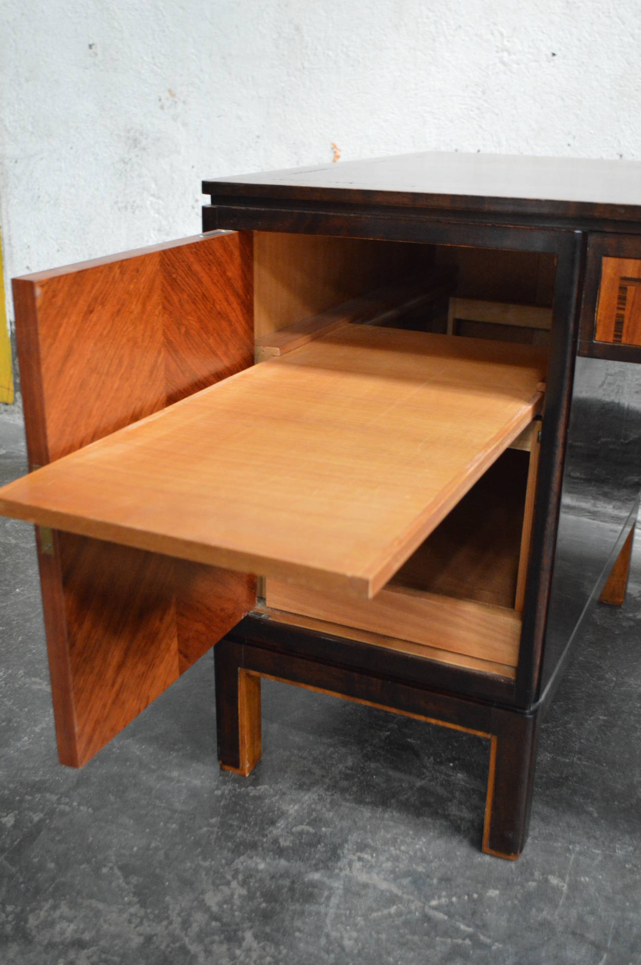 Rosewood Carl Malmsten Swedish Grace Executive Desk For Sale