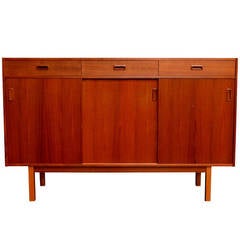 Vintage Swedish Mid-Century Teak Bar Credenza