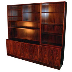 Set of Two Large Danish Mid-Century Modern Credenza Bookcases