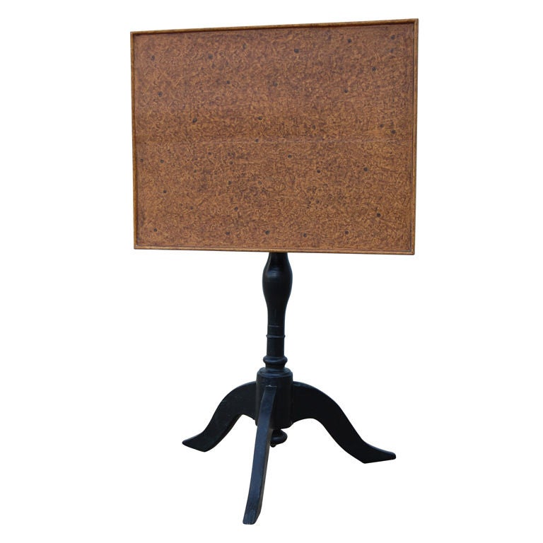 Biedermeier Revival Faux Bois Tilt-Top Pedestal Table For Sale