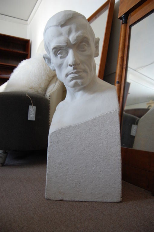 Handsome plaster sculpture of the famed Swedish artist Paul Engdahl created by Swedish artist/sculptor Rafael Radberg  (1881-1961).<br />
<br />
Radberg was born Erik Rafeal Radberg and was also known as Eric Raphael Unready.  He was well-known as