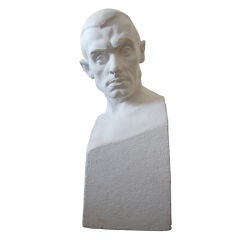 Antique Portrait Bust of Paul Engdahl by Rafael Radberg