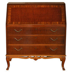 Swedish Art Moderne Roll-Top Secretary Writing Desk 6
