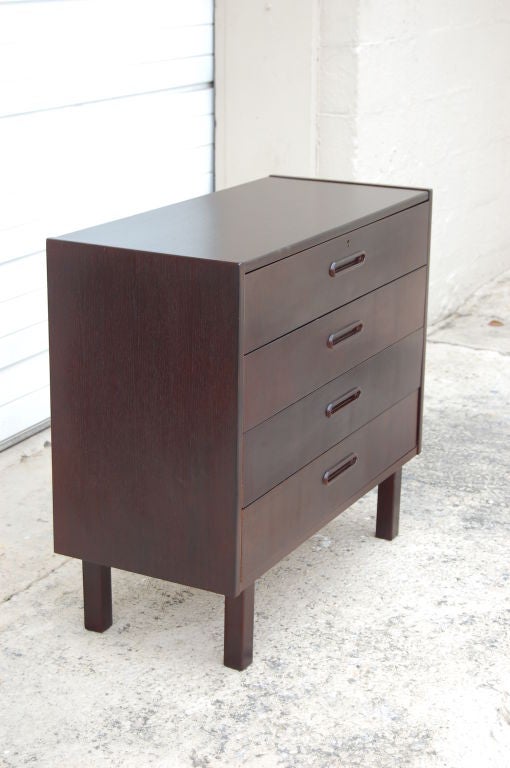 Mid Century Swedish Modern Nightstand Chest of Drawers In Good Condition For Sale In Atlanta, GA