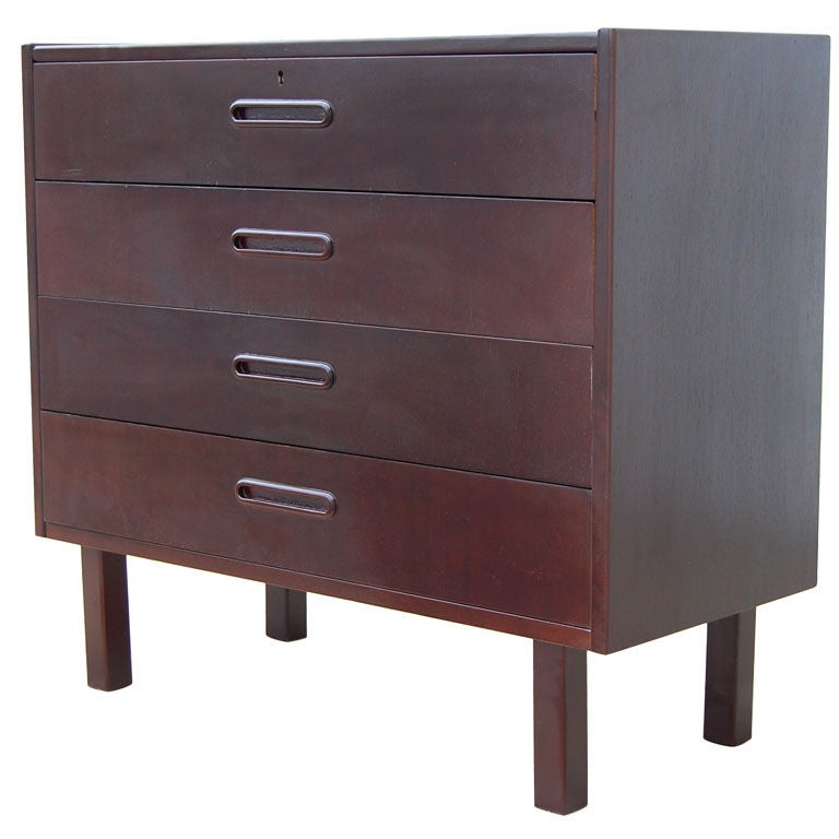 Mid Century Swedish Modern Nightstand Chest of Drawers For Sale