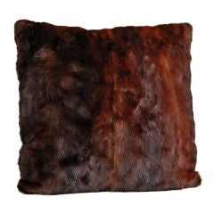 Reclaimed Vintage Mink Fur Pillow