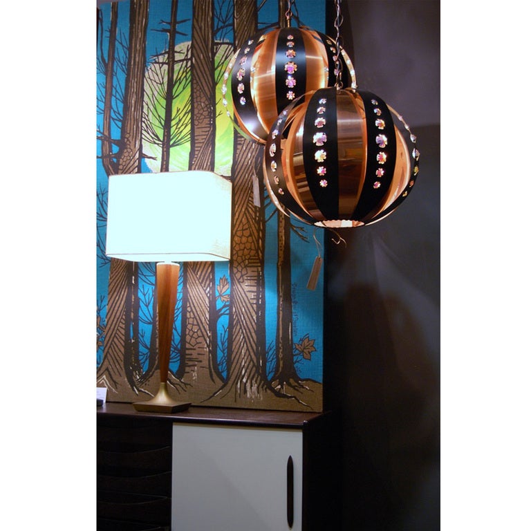 Swedish Modernist Globe Pendant Chandelier by Verner Schou For Sale 4