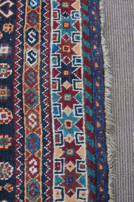 Vintage Persian Qashqai Carpet For Sale at 1stdibs