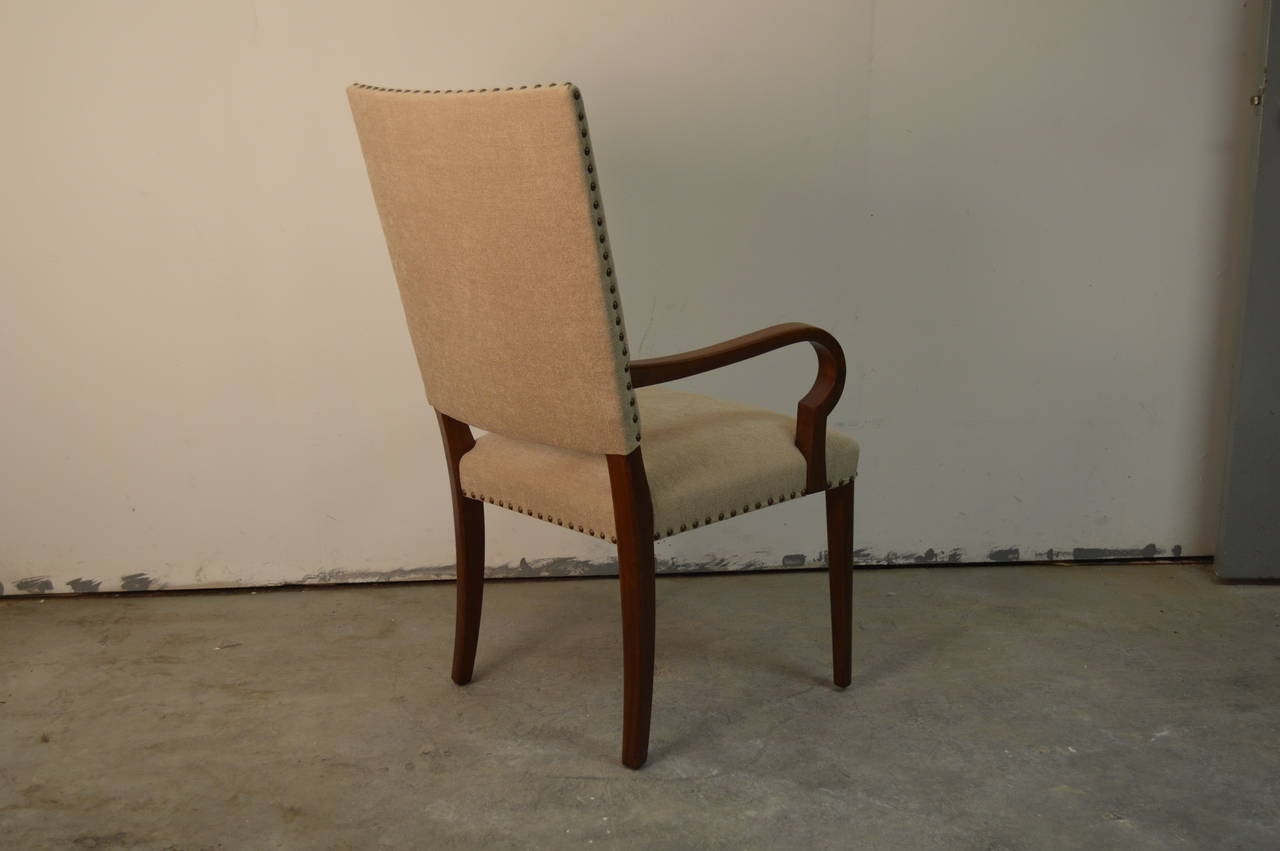 Swedish Art Moderne Open Armchair in Mahogany For Sale 1