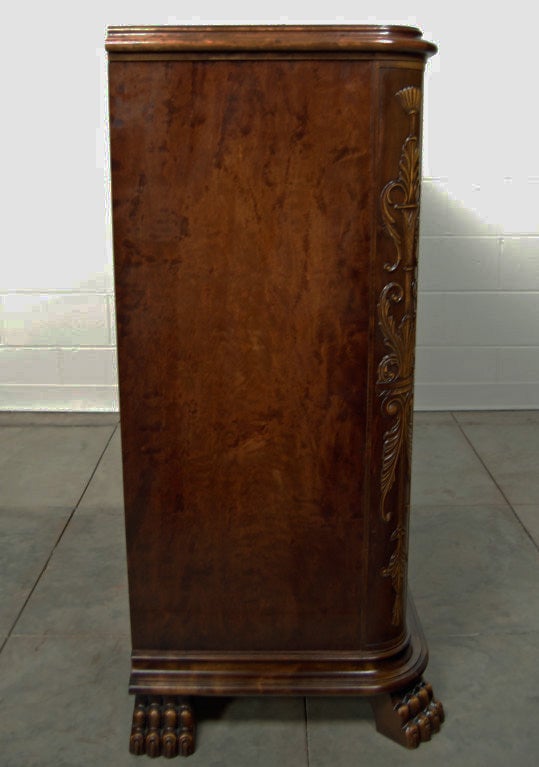 Neoclassical Revival Swedish Neoclassical Art Deco Carved Credenza Cabinet, seen in The Hunger Games