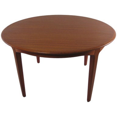 table dining danish round modern extension teak soro stole 1stdibs tables send friend