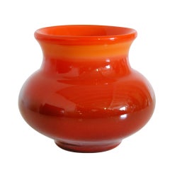 Vintage Swedish Ombre Art Glass Vase by Erik Höglund for Boda 6