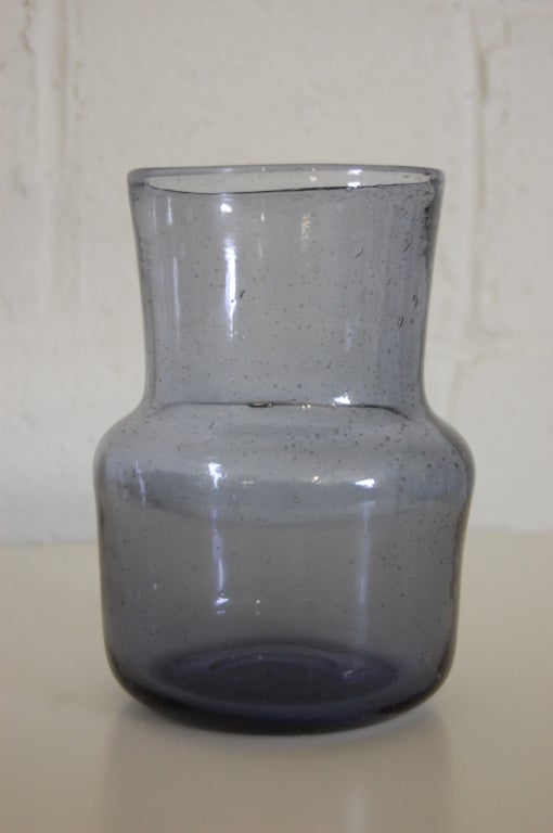 Mid-20th Century Vintage Swedish Art Glass Vase by Erik Höglund for Boda For Sale