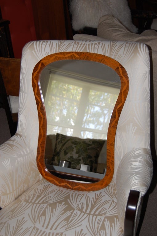 Rosewood Vintage Swedish Grace Intarsia Mirror