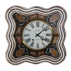 Antique Napolean III Style "Oeil-de-Boeuf" Wall Clock