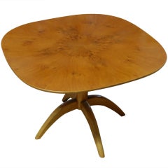 Swedish Modernist Carpathian Elm End or Side Table