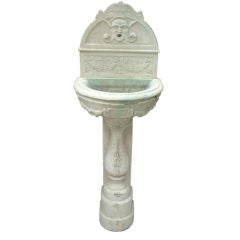 Antique Italian Carrara Marble Fountain