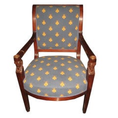 19th Century French Empire Arm Chair