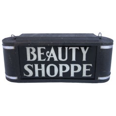 Beauty Shoppe Lighted Sign