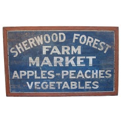 Sherwood Forest Market Sign