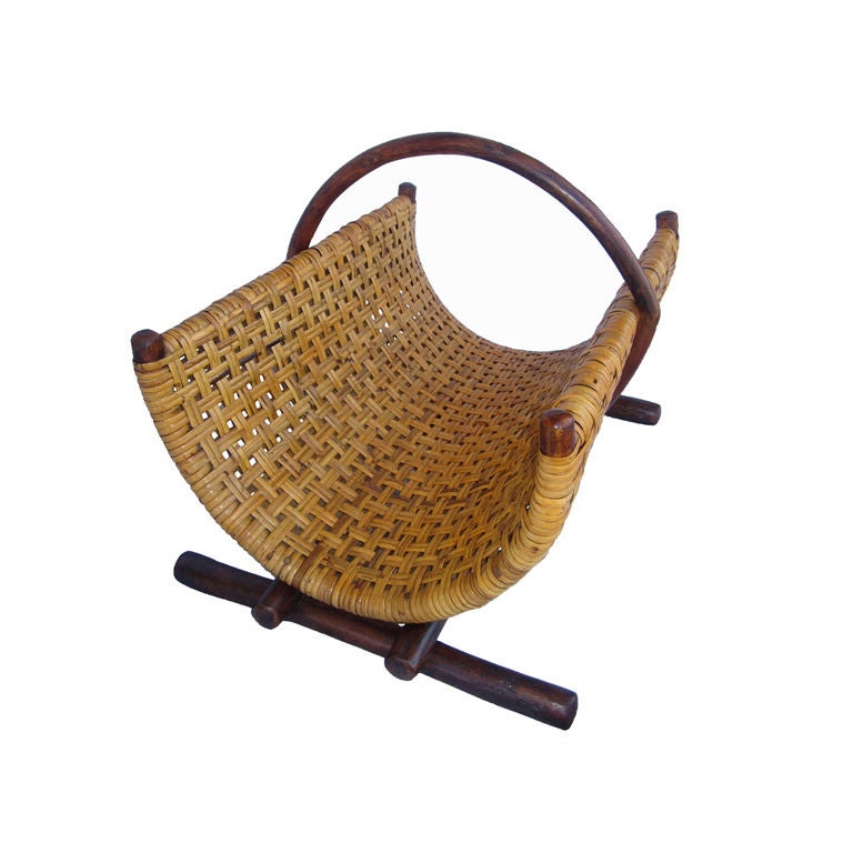 Old Hickory Magazine Rack For Sale on 1stDibs