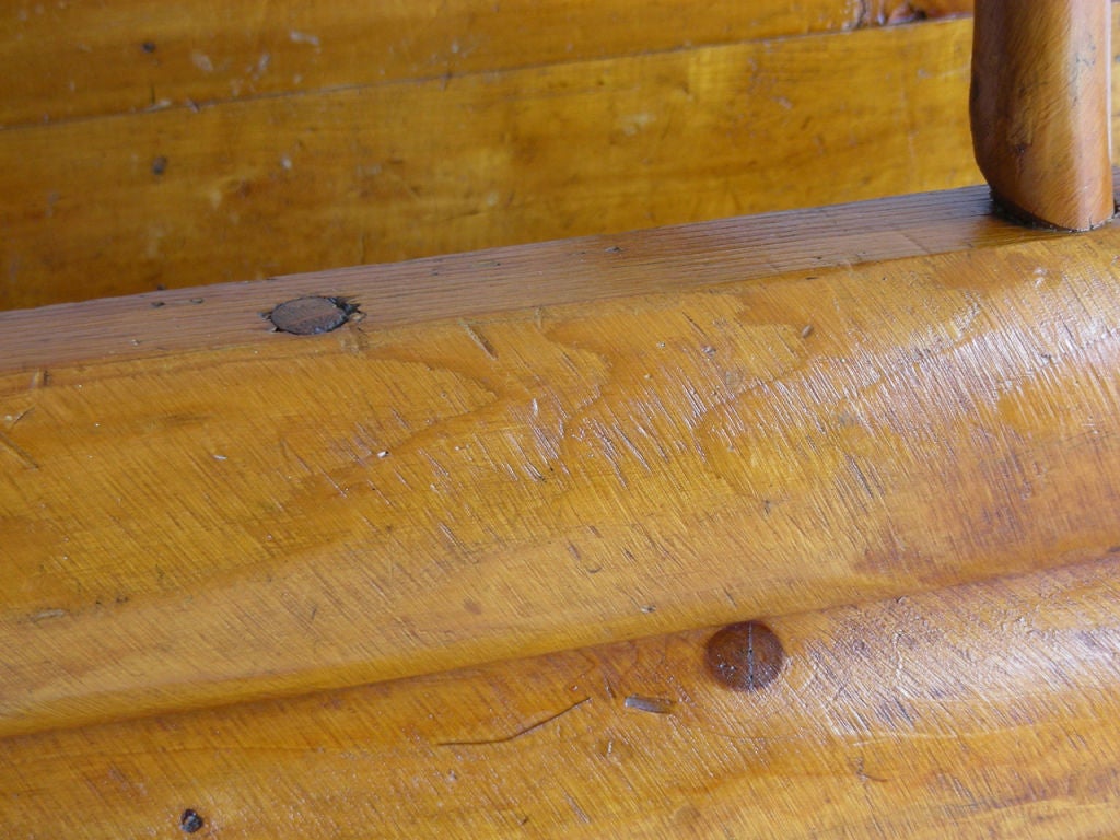 Circa 1930 Rittenhouse large magazine/log holder with shaped handle, all in great condition