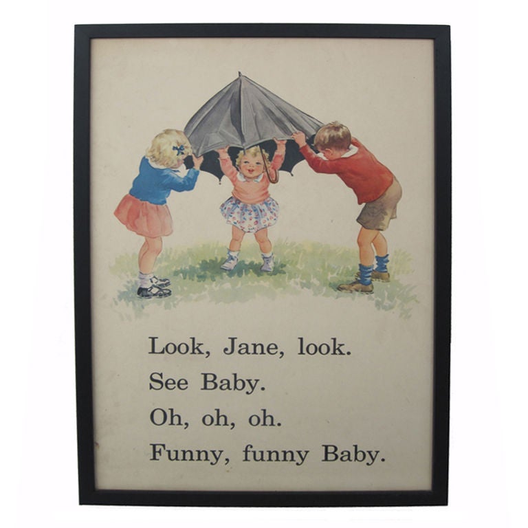 Framed Dick 
Jane Big Book Reader Pages